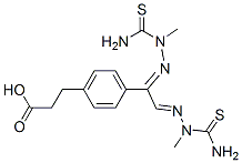 4-carboxyethylphenylglyoxal-bis(N-methylthiosemicarbazone) 结构式