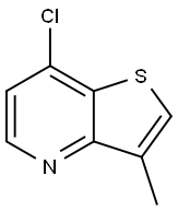 7-氯-3-甲基噻吩并[3,2-B]吡啶 结构式