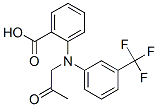 Benzoic  acid,  2-[(2-oxopropyl)[3-(trifluoromethyl)phenyl]amino]- 结构式