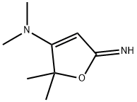 3-Furanamine,  2,5-dihydro-5-imino-N,N,2,2-tetramethyl- 结构式