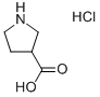吡咯烷-3-甲酸盐酸盐 结构式