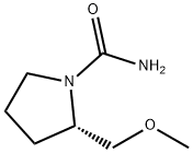 S-2-(甲氧基甲基)吡咯烷-1-甲酰胺 结构式