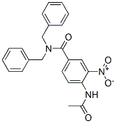 4-Acetamido-N,N-dibenzyl-3-nitrobenzamide 结构式