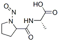 N-[(1-Nitroso-2-pyrrolidinyl)carbonyl]alanine 结构式