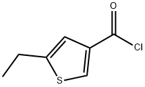 5-乙基噻吩-3-甲酰氯 结构式