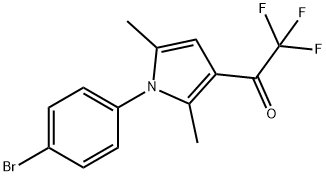 1-(1-(4-溴苯基)-2,5-二甲基-1H-吡咯-3-基)-2,2,2-三氟乙烷-1-酮 结构式