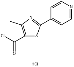 4-METHYL-2-PYRID-4-YL-1,3-THIAZOLE-5-CARBONYL CHLORIDE HYDROCHLORIDE 结构式