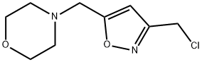 4-((3-(氯甲基)异噁唑-5-基)甲基)吗啉 结构式