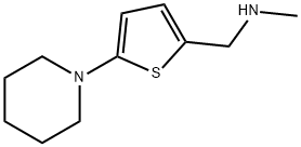 N-methyl-[(5-piperidinothien-2-yl)methyl]amine 结构式