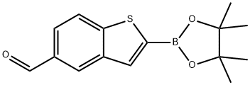 5-FORMYLBENZO[B]THIOPHENE-2-BORONIC ACID PINACOL ESTER 结构式