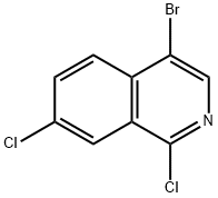 4-溴-1,7-二氯异喹啉 结构式