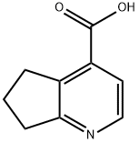 6,7-二氢-5H-环戊[B]吡啶-4-羧酸 结构式