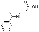 3-(1-PHENYLETHYLAMINO)PROPANOIC ACID 结构式