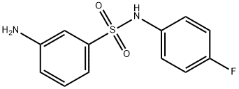 3-AMINO-N-(4-FLUOROPHENYL)BENZENESULFONAMIDE 结构式