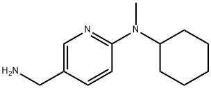 5-(Aminomethyl)-N-cyclohexyl-N-methyl-2-pyridinamine 结构式