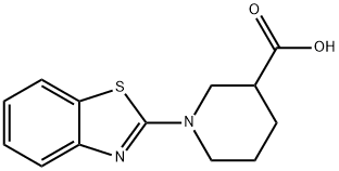 1-(BENZO[D]THIAZOL-2-YL)PIPERIDINE-3-CARBOXYLIC ACID 结构式