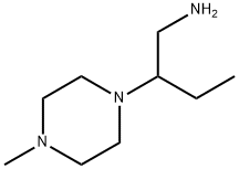 2-(4-甲基-1-哌嗪基)-1-丁胺 结构式