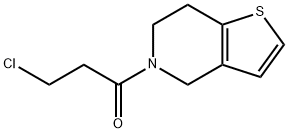 3-氯-1-{4H,5H,6H,7H-噻吩并[3,2-C]吡啶-5-基}丙烷-1-酮 结构式