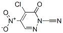 1(6H)-Pyridazinecarbonitrile,  5-chloro-4-nitro-6-oxo- 结构式