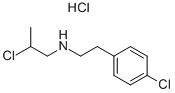 1-[[2-(4-氯苯基)乙基]氨基]-2-氯丙烷盐酸盐 结构式