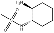 N-[(1S,2S)-2-氨基环己基]甲磺酸酰胺 结构式