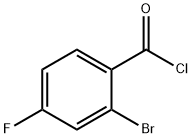 2-溴-4-氟苯甲酰氯 结构式