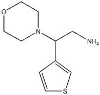 2-MORPHOLIN-4-YL-2-(3-THIENYL)ETHYL]AMINE 结构式