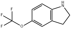 5-三氟甲氧基吲哚啉 结构式