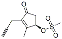Methanesulfonic acid (R)-2-methyl-4-oxo-3-(2-propynyl)-2-cyclopentenyl ester 结构式