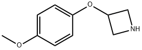 3-(4-甲氧基苯氧基)氮杂环丁烷 结构式
