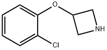 3-(2-氯苯氧基)氮杂环丁烷 结构式