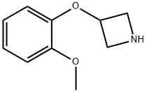 3-(2-甲氧基苯氧基)氮杂丁烷 结构式