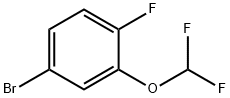 5-溴-2-氟-1-二氟甲氧基苯 结构式