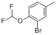 2-Bromo-1-difluoromethoxy-4-methyl-benzene 结构式