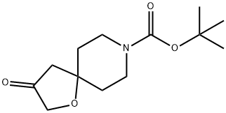 3-氧代-1-氧杂-8-氮杂螺[4.5]癸烷-8-甲酸叔丁酯 结构式
