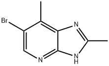 6-溴-2,7-二甲基-3H-咪唑并[4,5-B]吡啶 结构式