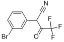 2-(3-BROMO-PHENYL)-4,4,4-TRIFLUORO-3-OXO-BUTYRONITRILE 结构式