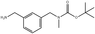 N-BOC-N-甲基-3-氨甲基苄胺 结构式