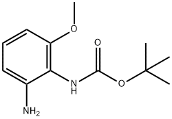 2-BOC-氨基-3-甲氧基苯胺 结构式