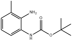 2-BOC-氨基-6-甲基苯胺 结构式