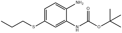 (2-AMINO-5-PROPYLSULFANYL-PHENYL)-CARBAMIC ACID TERT-BUTYL ESTER 结构式