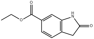 2-吲哚酮-6-甲酸乙酯 结构式