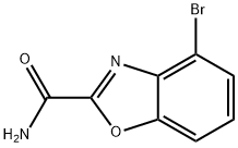 4-BROMO-BENZOOXAZOLE-2-CARBOXYLIC ACID AMIDE 结构式