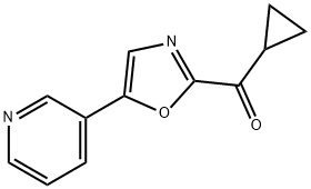 CYCLOPROPYL-(5-PYRIDIN-3-YL-OXAZOL-2-YL)-METHANONE 结构式