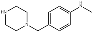 METHYL-(4-PIPERAZIN-1-YLMETHYL-PHENYL)-AMINE 结构式