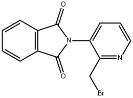 2-溴甲基-3-邻二苯甲酰胺吡啶 结构式