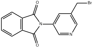 3-溴甲基-5-邻二苯甲酰胺吡啶 结构式