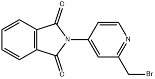 2-溴甲基-4-邻二苯甲酰胺吡啶 结构式