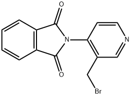 3-溴甲基-4-邻苯二甲酰亚胺基吡啶 结构式