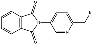 2-溴甲基-5-邻二苯甲酰胺吡啶 结构式